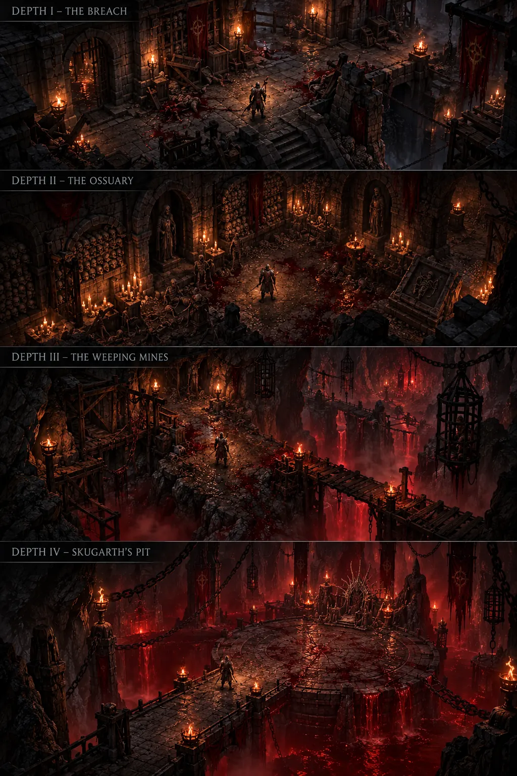 The descent, concept art
