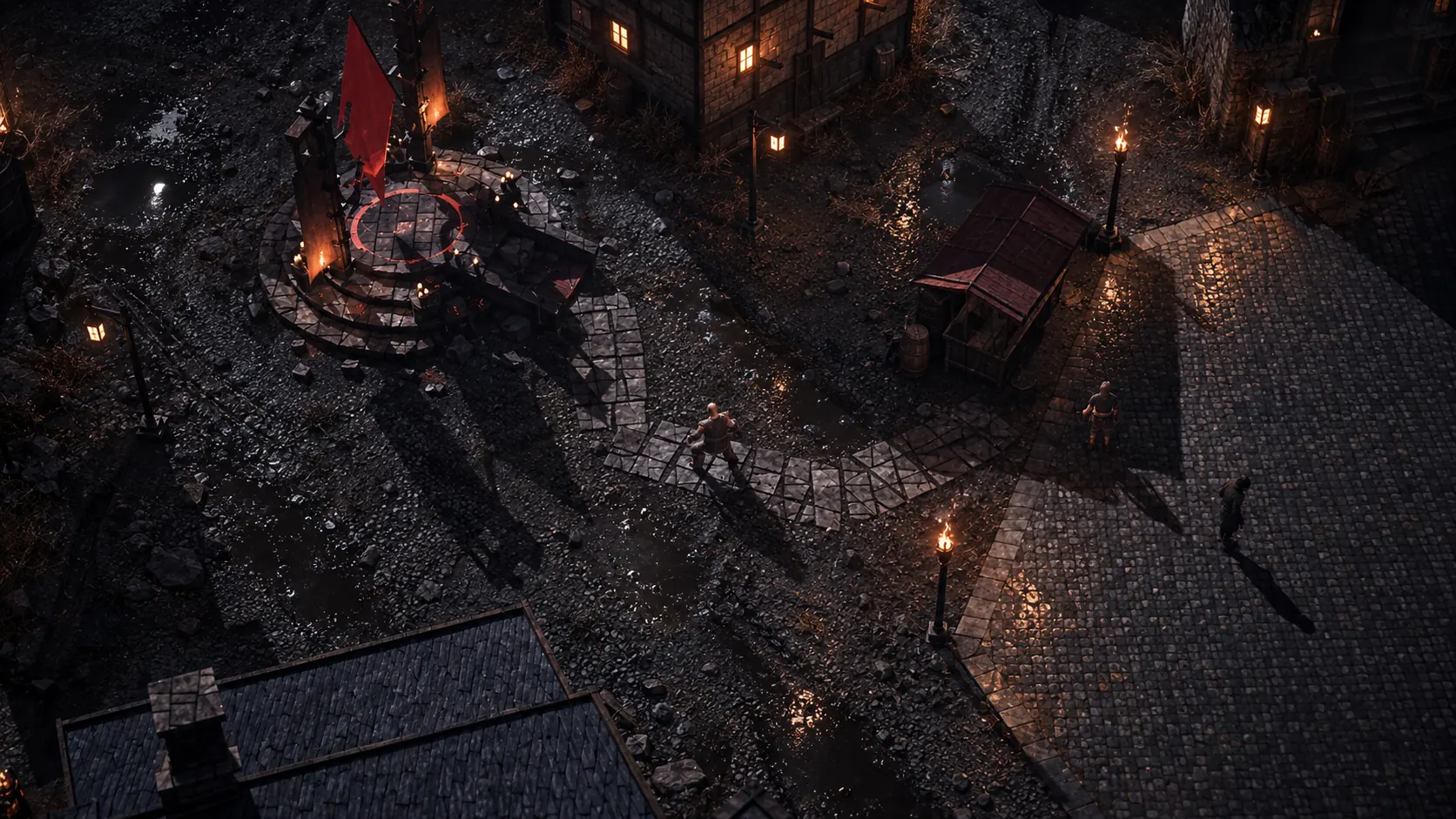 The square, concept art